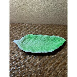 Majolica Leaf-Shaped Dish By Royal Winton